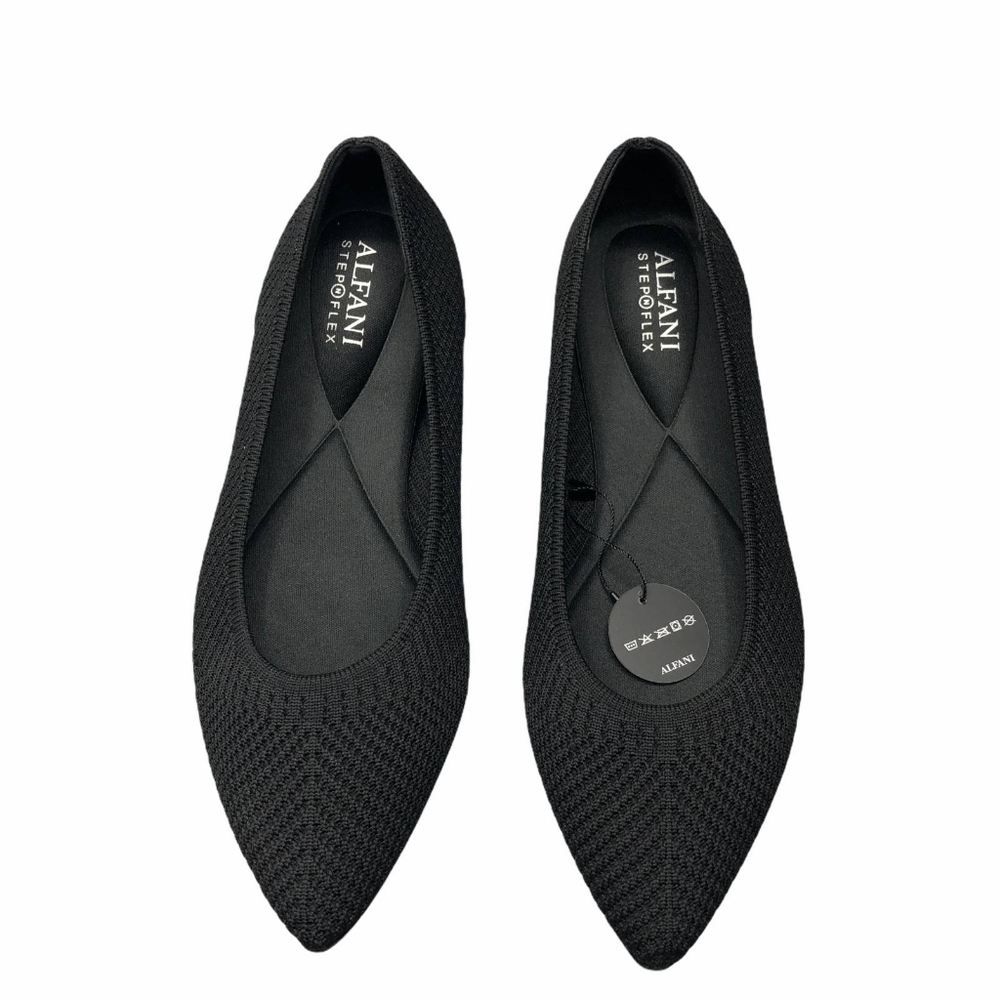 Alfani Poppyy Pointed Toe Knit Flats. 7.5 but run big